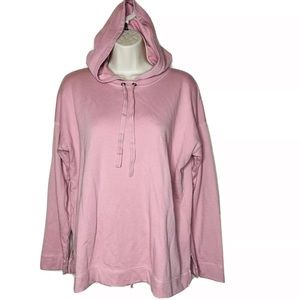 J. Jill Small Pink Relaxed Pullover Hoodie Sweater Soft Comfort